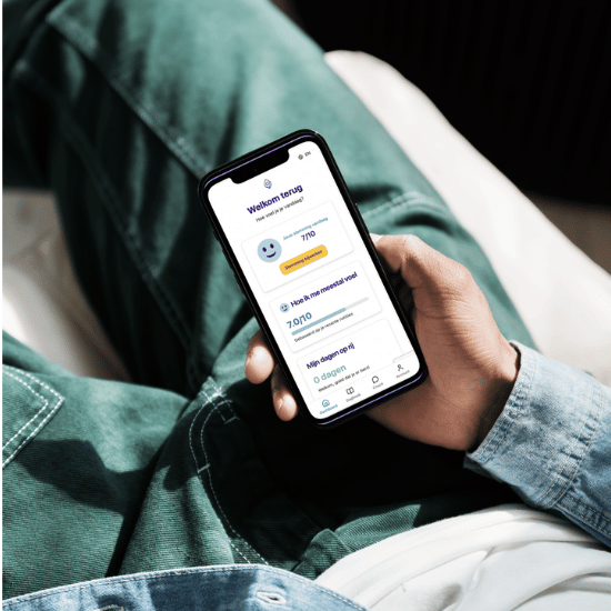 De dagelijkse check-in in de Qozy-app: hoe voel je je vandaag?