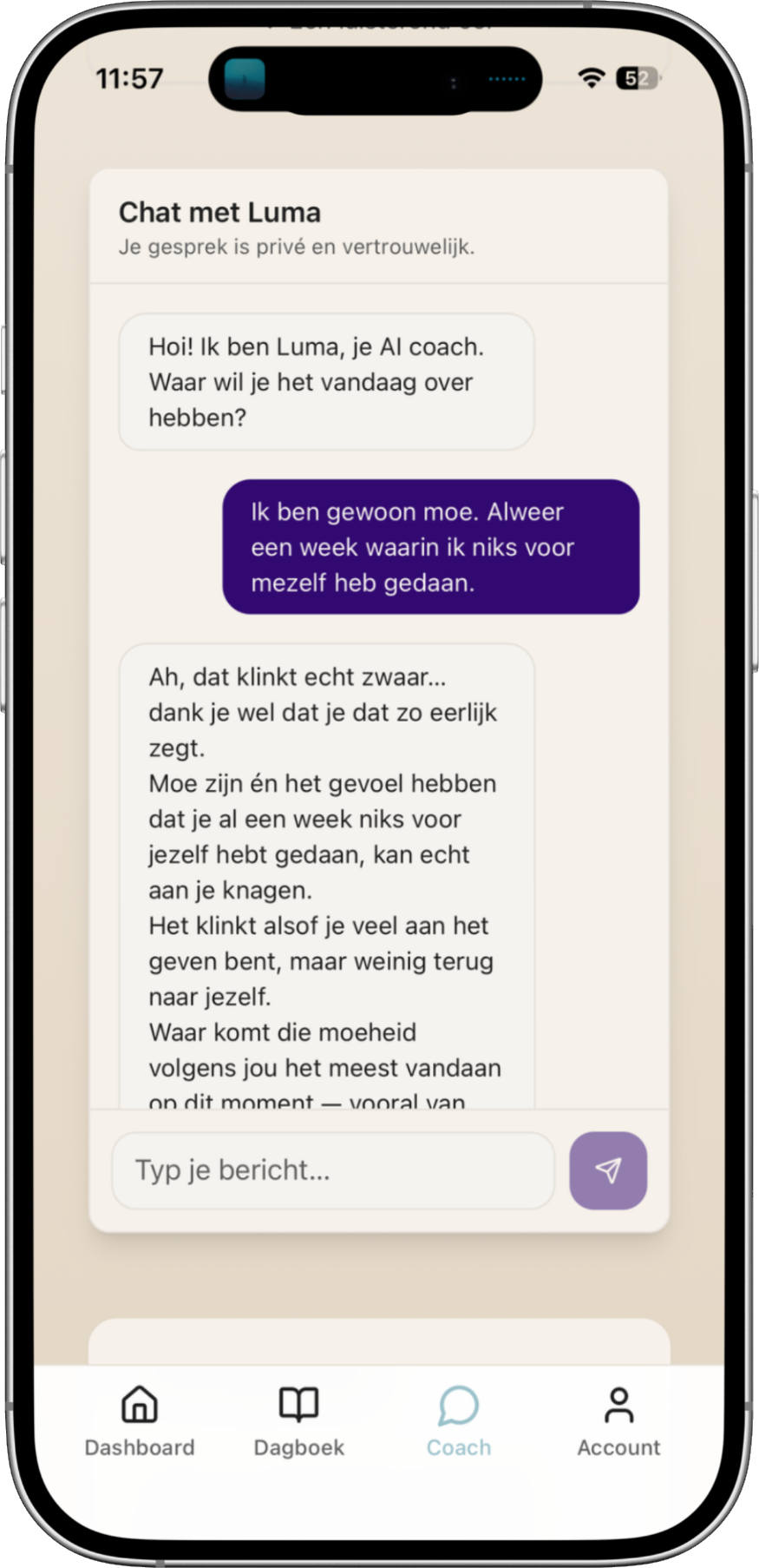 Een echt gesprek met Luma.